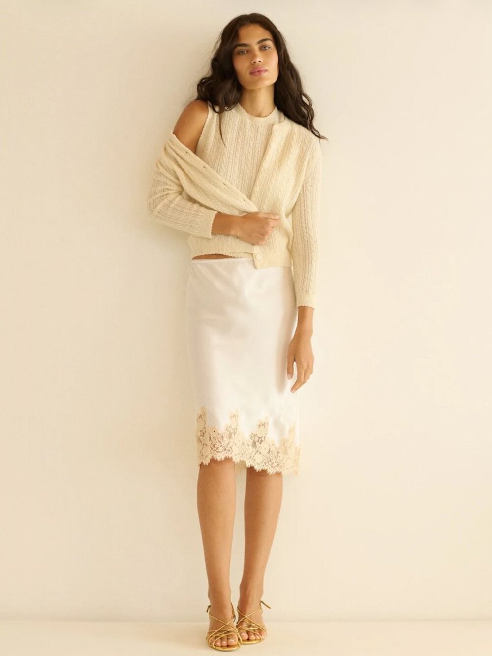 Doen Elowette Skirt - Salt and Peach Lace [NWT]
